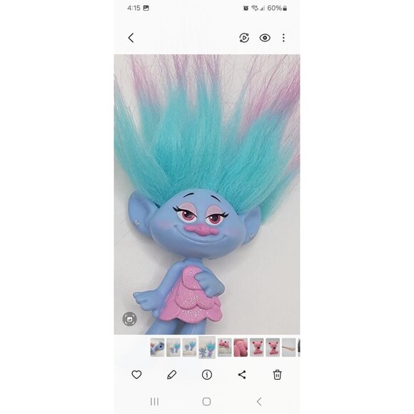 Trolls 2015 Dolls Figure Lot of‎ 2 DreamWorks Figurines - Picture 6 of 6